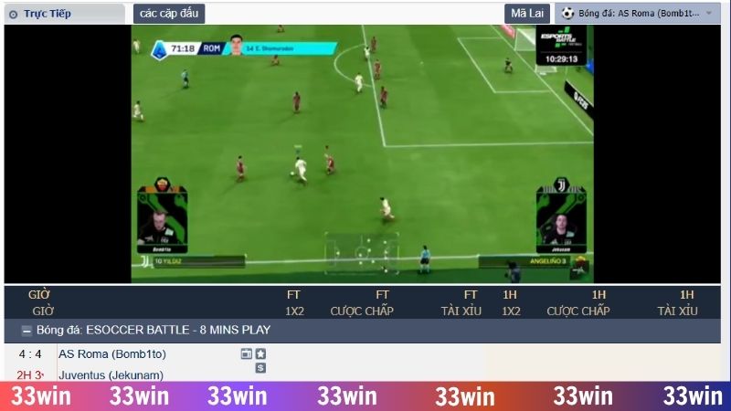 Bóng đá online 33WIN - Giải mã trận đấu gay cấn và kịch tính 2 Bạn dễ dàng lựa chọn giải đấu bóng đá mà mình yêu thích