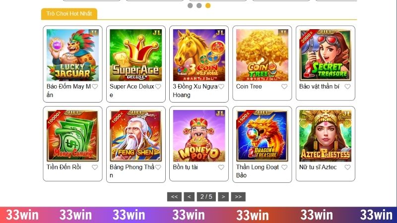 Nổ hũ online 33WIN - Vừa giải trí vừa săn ngay jackpot khủng 3 Biểu tượng đặc biệt ẩn chứa tiền thưởng lớn