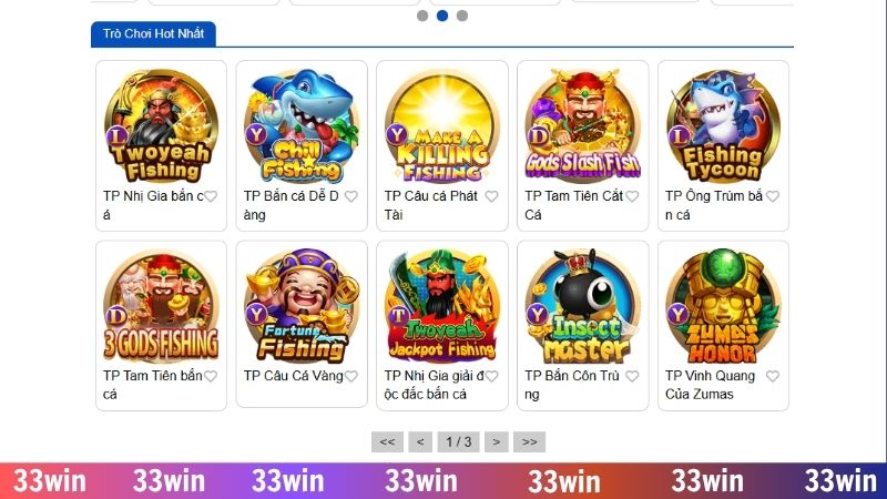 Bắn cá online 33WIN - Trải nghiệm câu cá săn xu giá trị 2 Lối chơi bắn cá mang đến sự đơn giản nhưng không kém phần thú vị